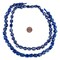 TheBeadChest Cornerless Cube Lapis Lazuli Beads 9-14mm Afghanistan Blue Faceted Gemstone Large Hole 18 Inch Strand